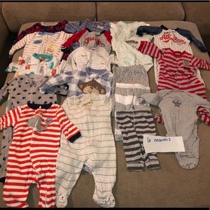 6 month boys sleepers and pajamas